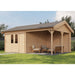 Lugarde Select Log Cabin with veranda Clwyd - 300x400cm + 300cm Lugarde
