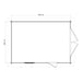 Lugarde Select Log Cabin Anglesey with garage door - 350x500cm Lugarde