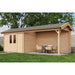 Lugarde Select Log Cabin with veranda Devon - 300x250cm + 400cm Lugarde