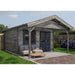 Lugarde Select Log Cabin with veranda Exe - 400x400cm + 200cm Lugarde