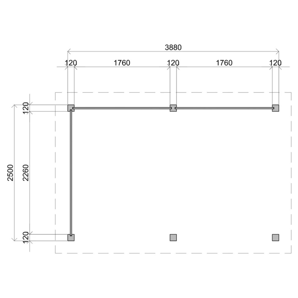Lugarde Select Gazebo Andover - 388x250cm Lugarde