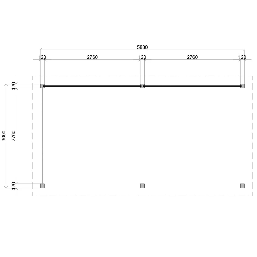 Lugarde Select Gazebo Grimsby - 588x300cm Lugarde