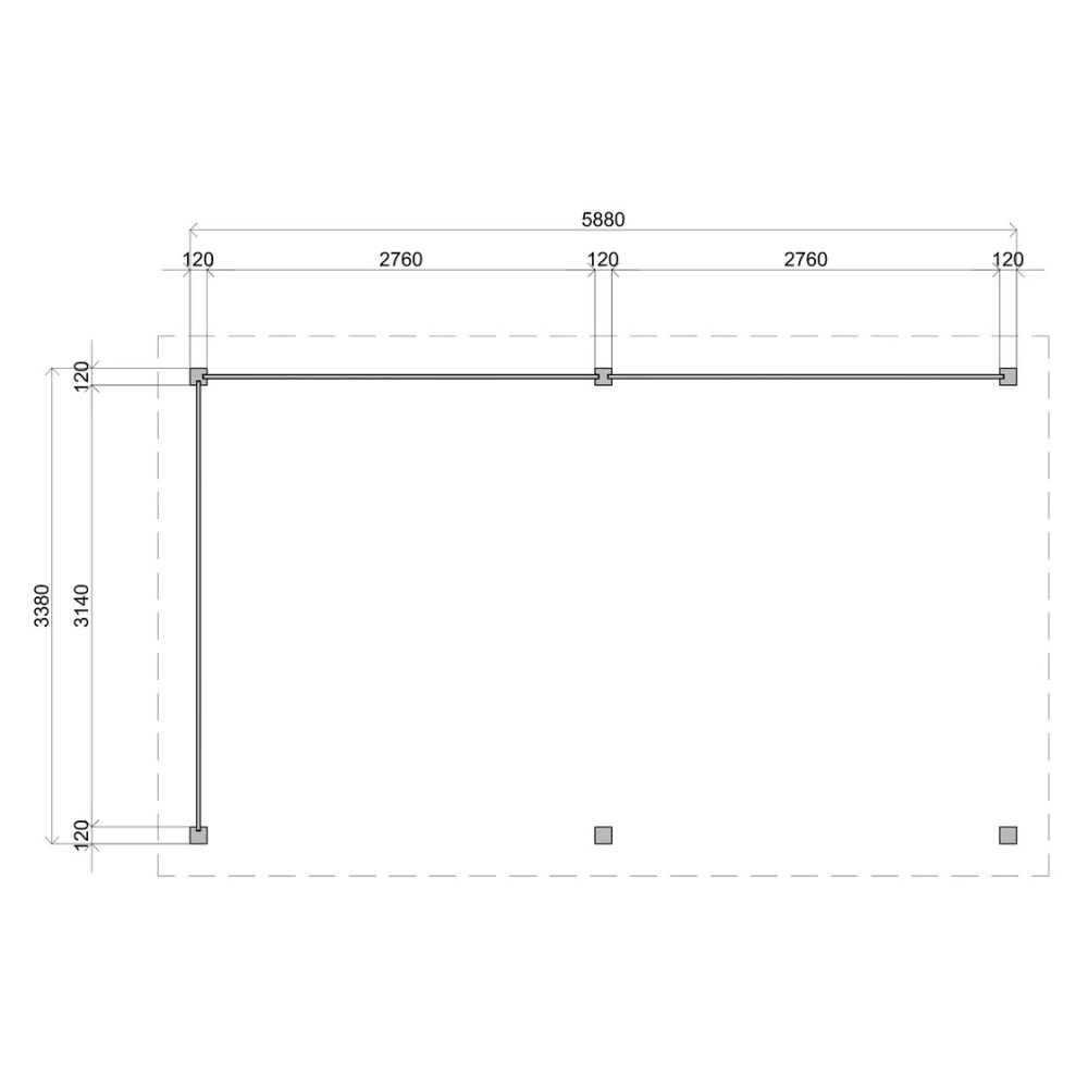 Lugarde Select Gazebo Reading - 588x350cm Lugarde