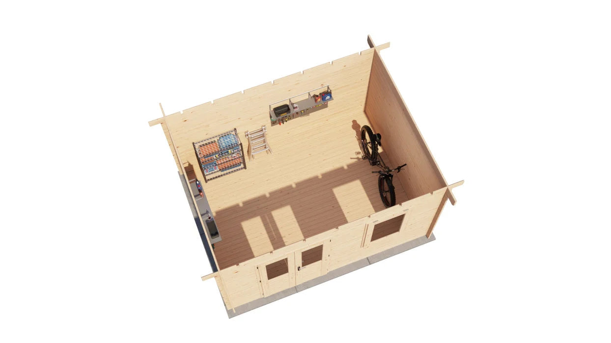 Lugarde Select Log Cabin Humber - 400x300cm Lugarde