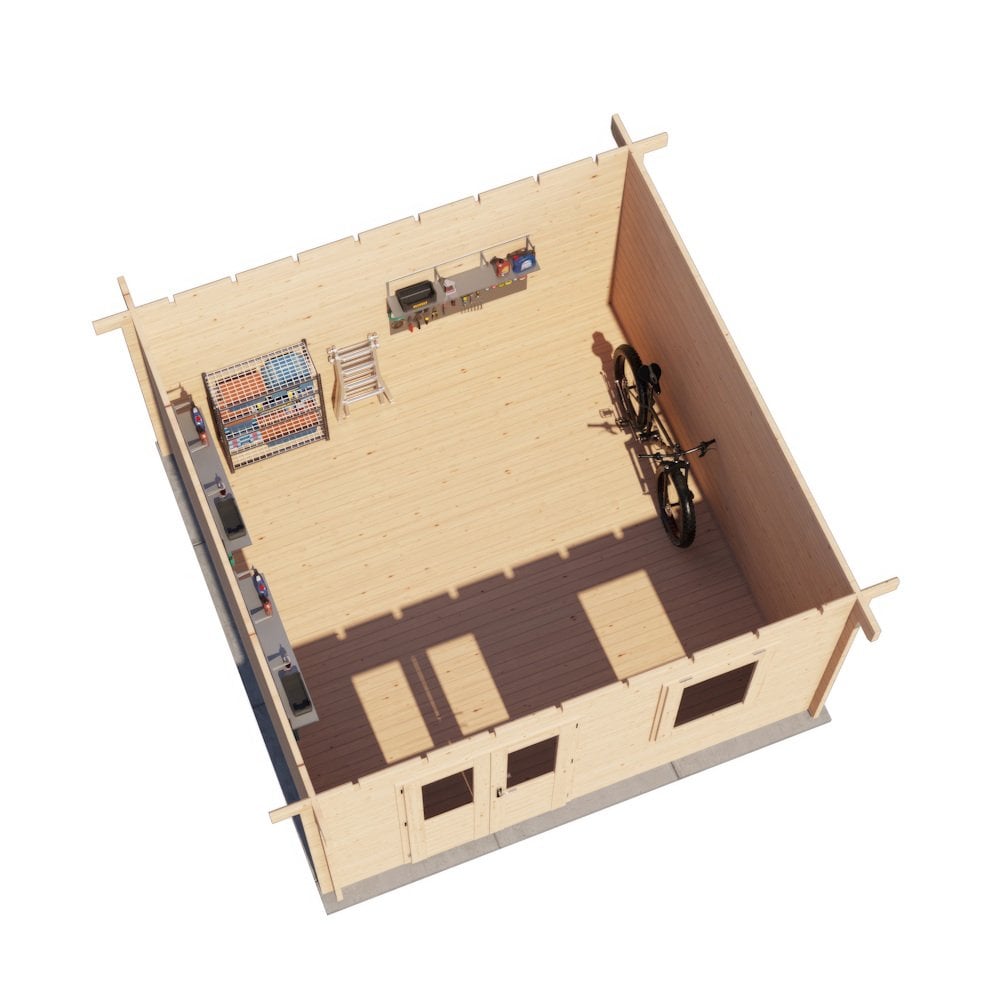 Lugarde Select Log Cabin Kent - 400x400cm Lugarde