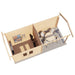 Lugarde Select Log Cabin with veranda Lakeside - 300x250cm + 300cm Lugarde