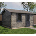 Lugarde Select Log Cabin Lundy with garage door - 400x400cm Lugarde