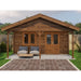 Lugarde Select Log Cabin with veranda Medway - 500x300cm + 200cm Lugarde