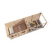 Lugarde Select Modern cabin with veranda Belfast - 388x250cm + 400cm Lugarde
