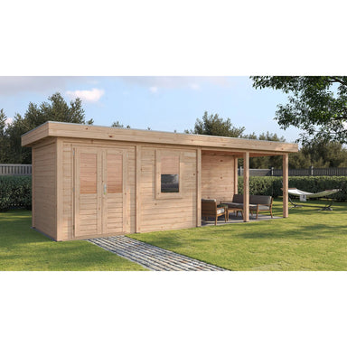 Lugarde Select Modern cabin with veranda Belfast - 388x250cm + 400cm Lugarde