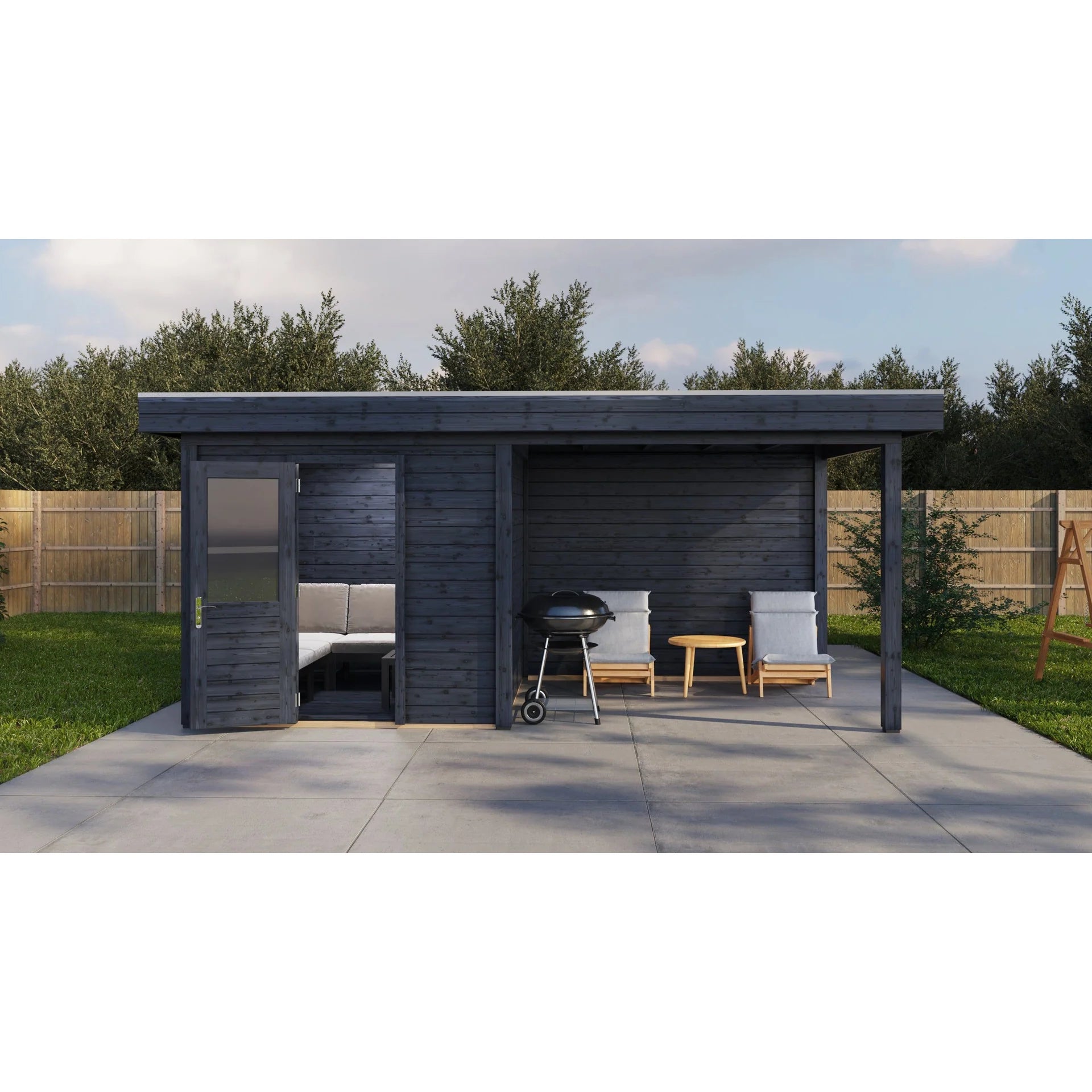 Lugarde Select Modern cabin with veranda Birmingham - 250x250cm + 300cm Lugarde
