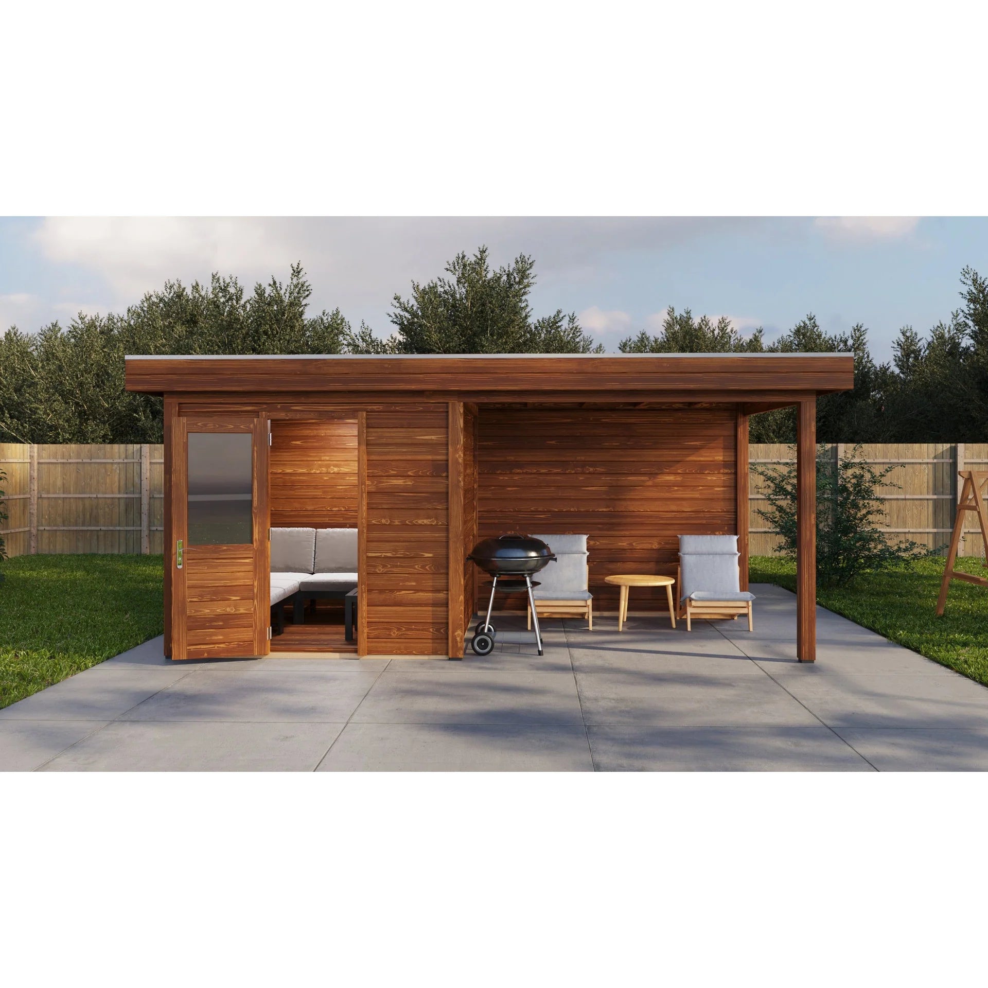 Lugarde Select Modern cabin with veranda Birmingham - 250x250cm + 300cm Lugarde