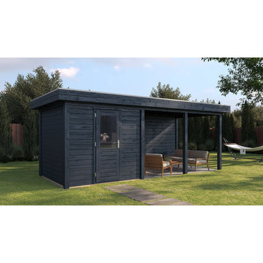 Lugarde Select Modern cabin with veranda Coventry - 250x250cm + 400cm Lugarde