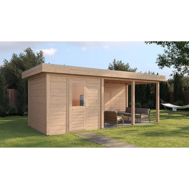 Lugarde Select Modern cabin with veranda Coventry - 250x250cm + 400cm Lugarde