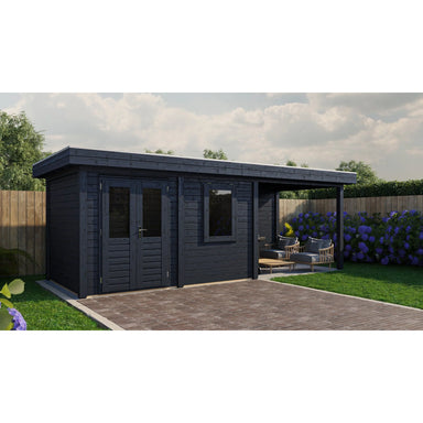 Lugarde Select Modern cabin with veranda Dublin - 388x250cm + 300cm Lugarde