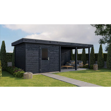 Lugarde Select Modern cabin with veranda Glasgow - 300x300cm + 400cm Lugarde