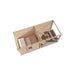 Lugarde Select Modern cabin with veranda Gloucester - 300x250cm + 300cm Lugarde