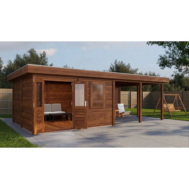 Lugarde Select Modern cabin with veranda Leeds - 388x388cm + 400cm Lugarde