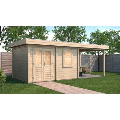 Lugarde Select Modern cabin with veranda Newport - 388x300cm + 300cm Lugarde