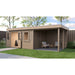 Lugarde Select Modern cabin with veranda Norwich - 388x388cm + 300cm Lugarde