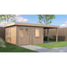 Lugarde Select Modern cabin with veranda Norwich - 388x388cm + 300cm Lugarde