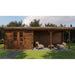 Lugarde Select Log Cabin with veranda Norfolk - 300x250cm + 400cm Lugarde