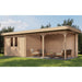 Lugarde Select Log Cabin with veranda Norfolk - 300x250cm + 400cm Lugarde