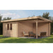 Lugarde Select Log Cabin with veranda Oxford - 300x400cm + 300cm Lugarde