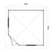 Lugarde Select Prima summerhouse Dumfries - 300x300cm Lugarde