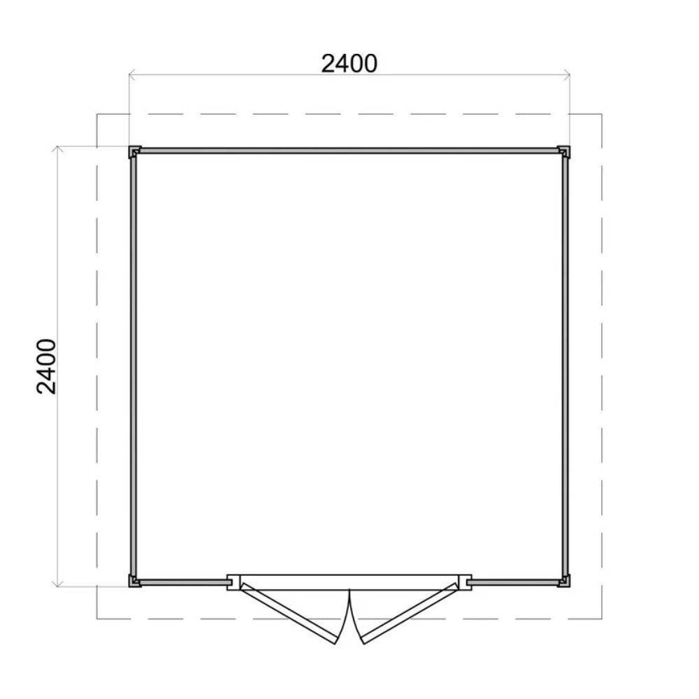 Lugarde Select Prima summerhouse Inverness - 240x240cm Lugarde
