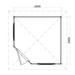 Lugarde Select Prima summerhouse Oban - 240x240cm Lugarde