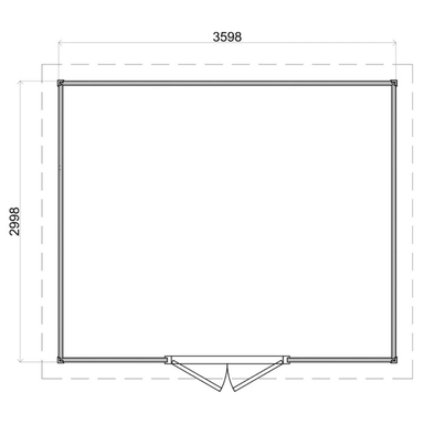 Lugarde Select Prima summerhouse Penzance - 360x300cm Lugarde