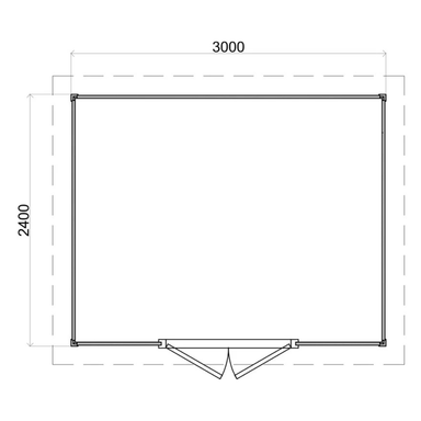 Lugarde Select Prima summerhouse Tweed - 300x240cm Lugarde