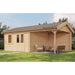 Lugarde Select Log Cabin with veranda Ribble - 400x400cm + 300cm Lugarde