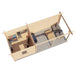 Lugarde Select Log Cabin with veranda Severn - 250x250cm + 400cm Lugarde