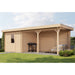 Lugarde Select Log Cabin with veranda Severn - 250x250cm + 400cm Lugarde