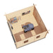 Lugarde Select Log Cabin Shetland with garage door - 400x400cm Lugarde