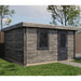Lugarde Select Log Cabin Shetland with garage door - 400x400cm Lugarde