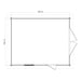 Lugarde Select Log Cabin Stratford with garage door - 400x500cm Lugarde