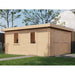 Lugarde Select Log Cabin Stratford with garage door - 400x500cm Lugarde