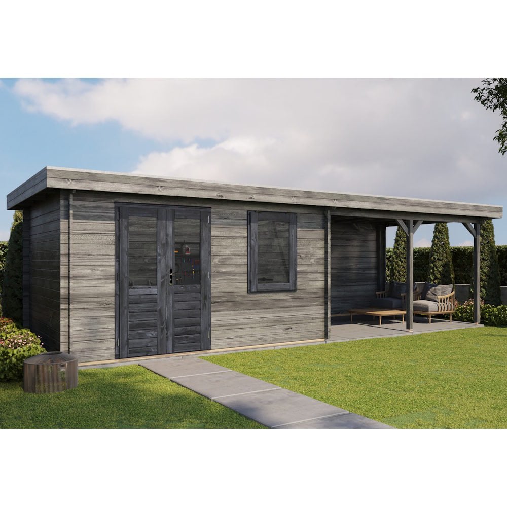 Lugarde Select Log Cabin with veranda Surrey - 400x300cm + 400cm Lugarde