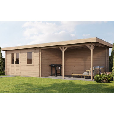 Lugarde Select Log Cabin with veranda Surrey - 400x300cm + 400cm Lugarde
