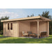 Lugarde Select Log Cabin with veranda Tyne - 300x300cm + 300cm Lugarde