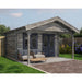 Lugarde Select Log Cabin with veranda Wear - 400x300cm + 200cm Lugarde