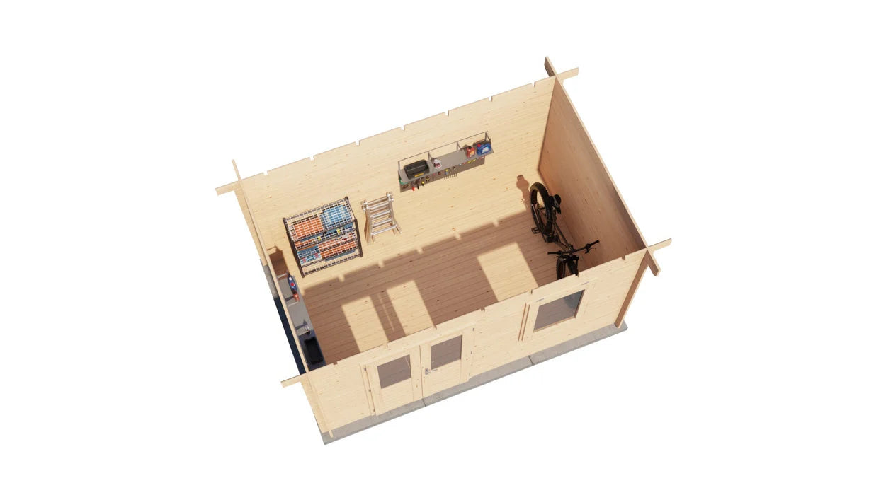 Lugarde Select Log Cabin Windsor - 400x250cm Lugarde