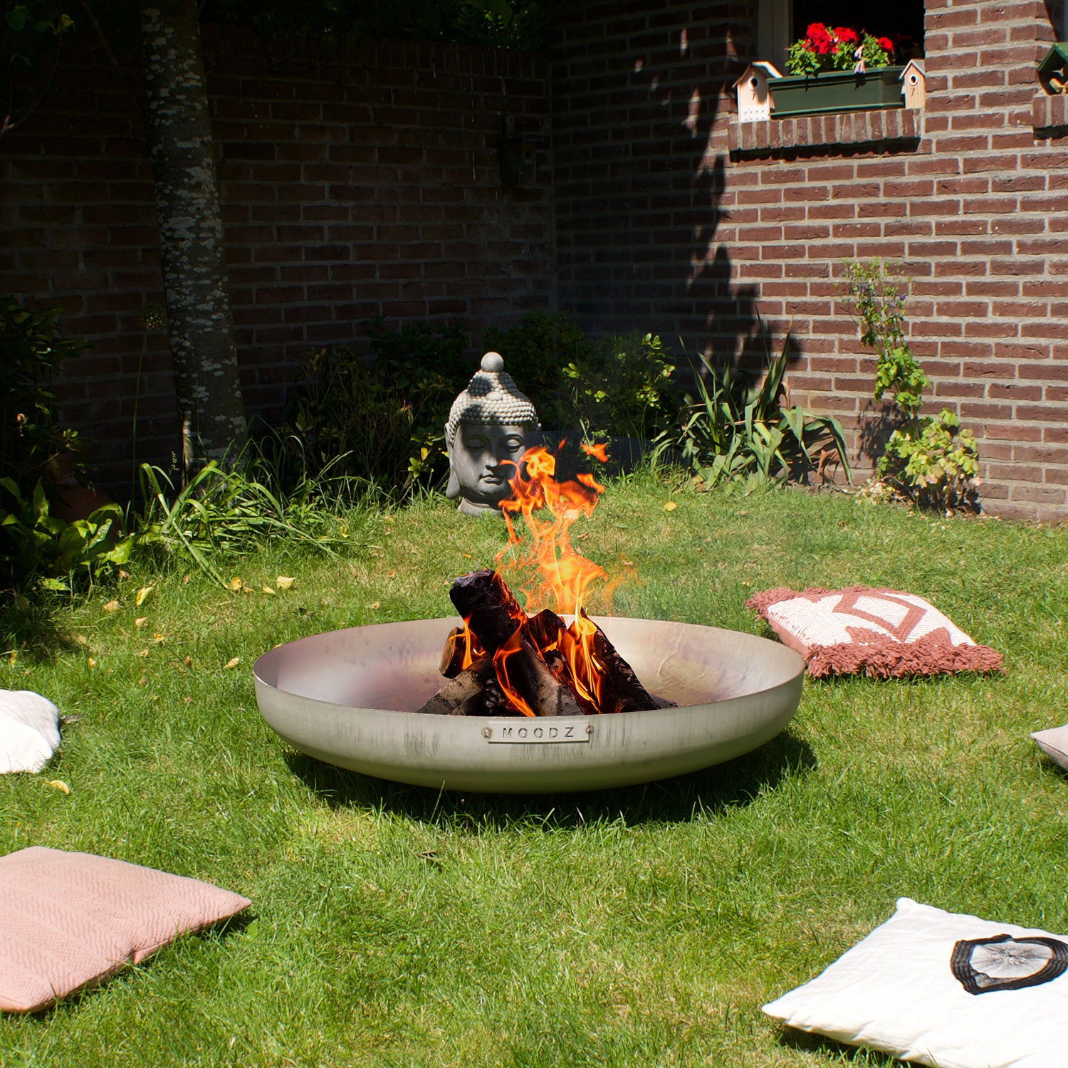 MOODZ 120cm Fire Bowl - Stainless Steel