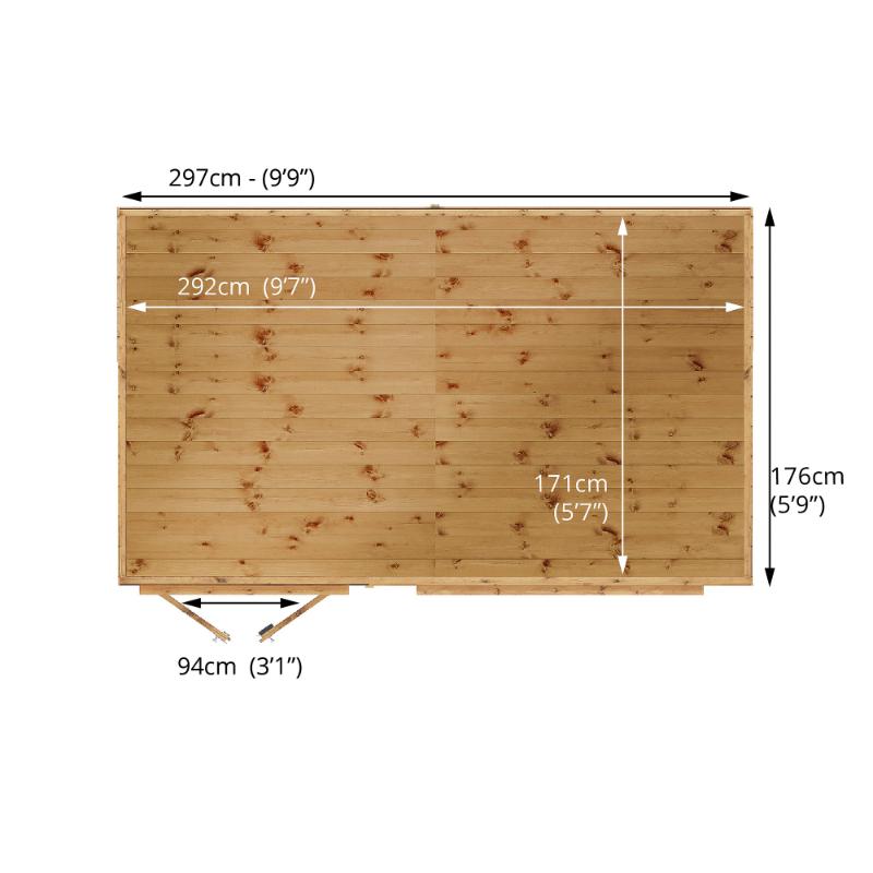 Mercia Maine Pent Summerhouse - 10ft x 6ft