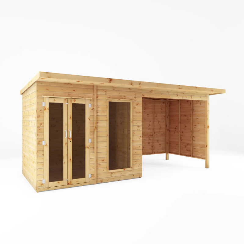 Mercia Maine Pent Summerhouse With Canopy - 16ft x 6ft