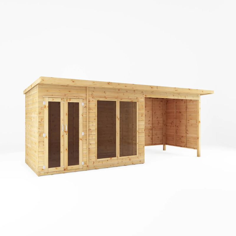 Mercia Maine Pent Summerhouse With Canopy - 18ft x 6ft