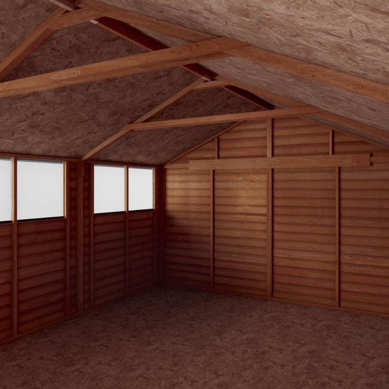 Mercia Overlap Apex Double Door Shed - 15ft x 10ft — DIY Garden Homes